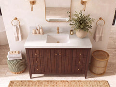 Atlanta Teak Wood 48 in. W x 22 in. D Single Sink Bathroom Vanity - photo 21