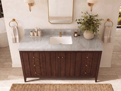 Atlanta Teak Wood 60 in. W x 22 in. D Single Sink Bathroom Vanity - photo 31