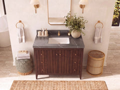Atlanta Teak Wood 42 in. W x 22 in. D Single Sink Bathroom Vanity - photo 23