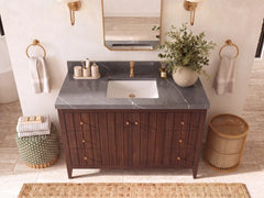 Atlanta Teak Wood 48 in. W x 22 in. D Single Sink Bathroom Vanity - photo 25