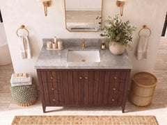 Atlanta Teak Wood 48 in. W x 22 in. D Single Sink Bathroom Vanity - photo 26