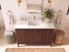 Atlanta Teak Wood 48 in. W x 22 in. D Single Sink Bathroom Vanity - photo 33