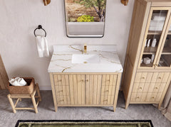 Atlanta White Oak 42 in. W x 22 in. D Single Sink Bathroom Vanity - photo 50