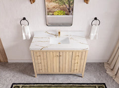 Atlanta White Oak 48 in. W x 22 in. D Single Sink Bathroom Vanity - photo 50