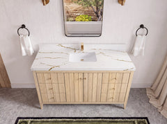 Atlanta White Oak 60 in. W x 22 in. D Single Sink Bathroom Vanity - photo 50