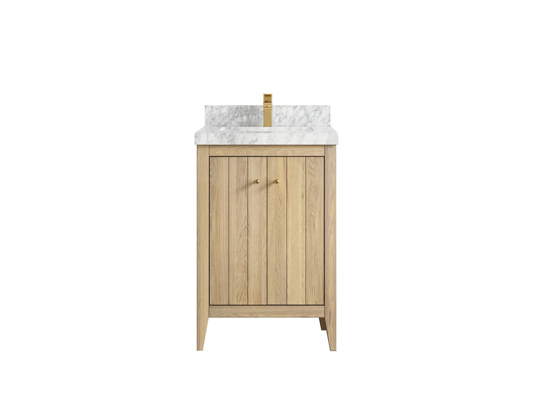 Atlanta White Oak 24 in. W x 22 in. D Single Sink Bathroom Vanity