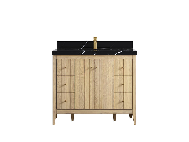 Atlanta White Oak 42 in. W x 22 in. D Single Sink Bathroom Vanity - photo 9