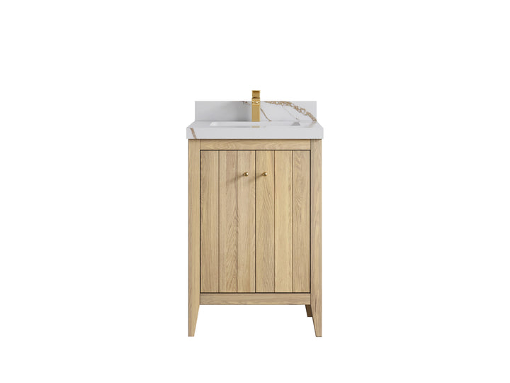 Atlanta White Oak 24 in. W x 22 in. D Single Sink Bathroom Vanity - photo 8