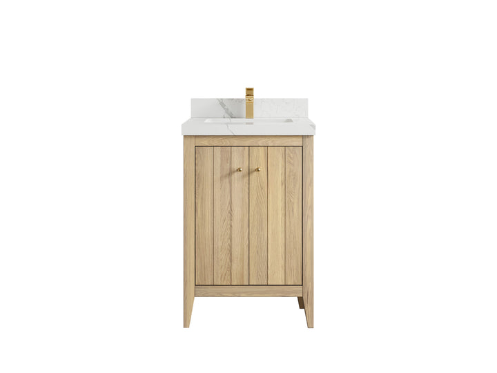 Atlanta White Oak 24 in. W x 22 in. D Single Sink Bathroom Vanity - photo 9