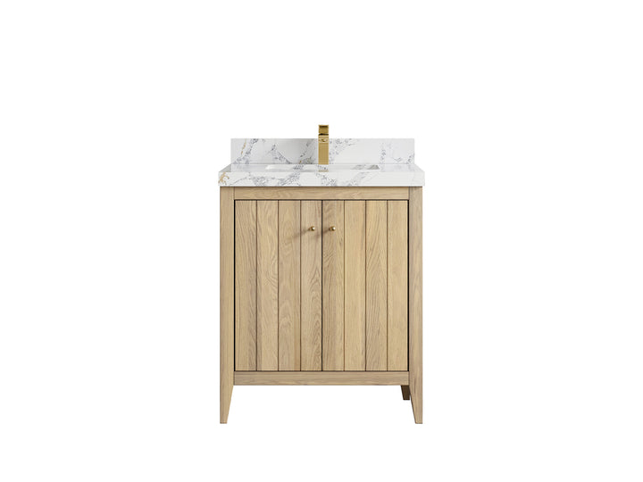 Atlanta White Oak 30 in. W x 22 in. D Single Sink Bathroom Vanity - photo 36