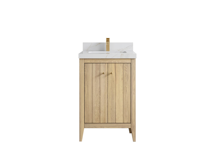 Atlanta White Oak 24 in. W x 22 in. D Single Sink Bathroom Vanity - photo 12