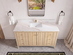 Atlanta White Oak 60 in. W x 22 in. D Single Sink Bathroom Vanity - photo 46