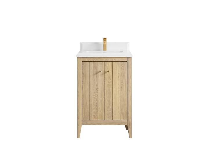 Atlanta White Oak 24 in. W x 22 in. D Single Sink Bathroom Vanity - photo 15