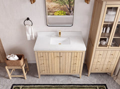 Atlanta White Oak 42 in. W x 22 in. D Single Sink Bathroom Vanity - photo 49