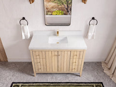 Atlanta White Oak 48 in. W x 22 in. D Single Sink Bathroom Vanity - photo 49
