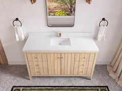 Atlanta White Oak 60 in. W x 22 in. D Single Sink Bathroom Vanity - photo 49
