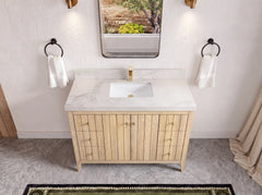 Atlanta White Oak 48 in. W x 22 in. D Single Sink Bathroom Vanity - photo 48