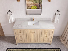 Atlanta White Oak 60 in. W x 22 in. D Single Sink Bathroom Vanity - photo 48