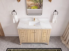 Atlanta White Oak 48 in. W x 22 in. D Single Sink Bathroom Vanity - photo 47