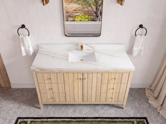 Atlanta White Oak 60 in. W x 22 in. D Single Sink Bathroom Vanity - photo 47
