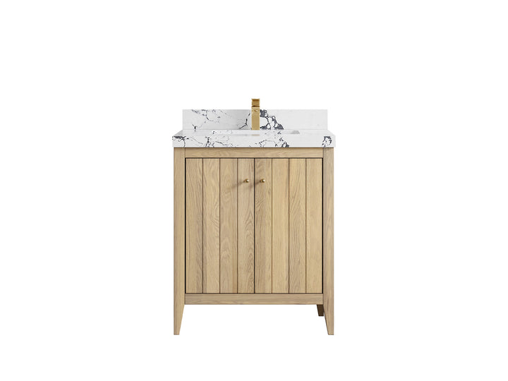 Atlanta White Oak 30 in. W x 22 in. D Single Sink Bathroom Vanity - photo 46