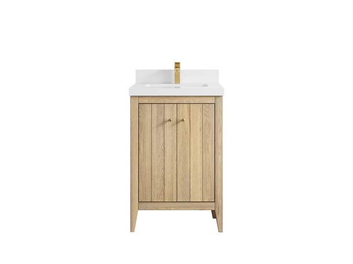 Atlanta White Oak 24 in. W x 22 in. D Single Sink Bathroom Vanity - photo 23