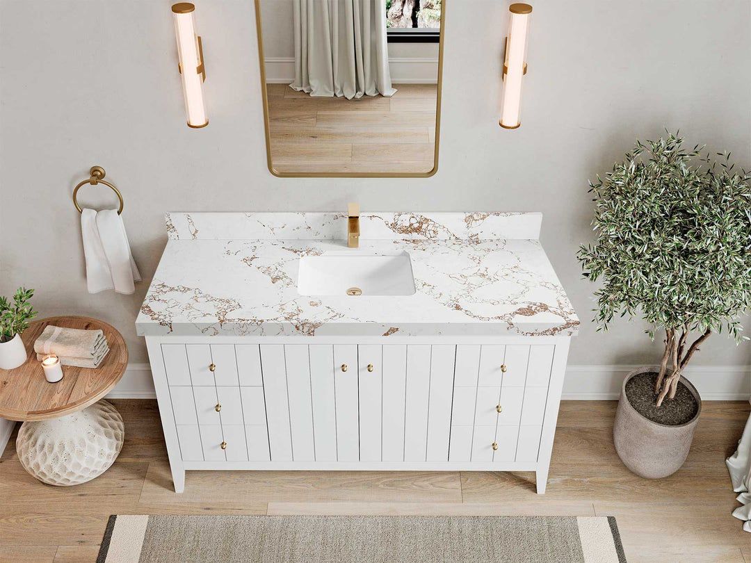 Atlanta 60 in. W x 22 in. D Single Sink Bathroom Vanity