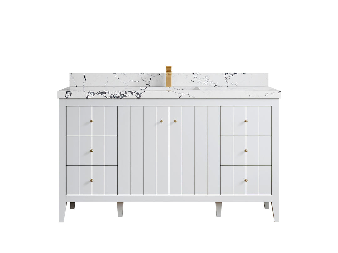 Atlanta 60 in. W x 22 in. D Single Sink Bathroom Vanity