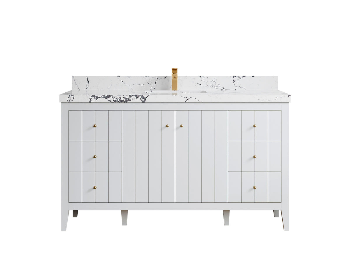 Atlanta 60 in. W x 22 in. D Single Sink Bathroom Vanity