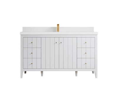 Atlanta 60 in. W x 22 in. D Single Sink Bathroom Vanity