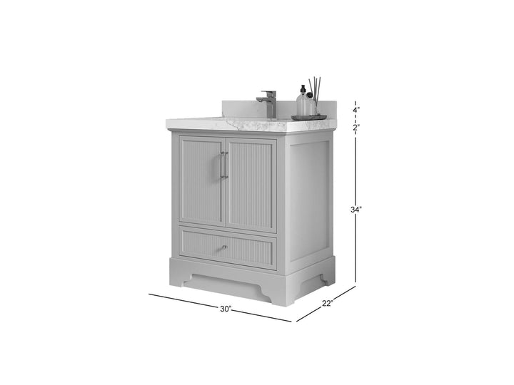 Alys 30 in. W x 22 in. D Single Sink Bathroom Vanity - photo 5
