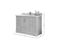 Alys 48 in. W x 22 in. D Single Sink Bathroom Vanity - photo 5