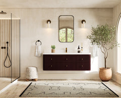 Hampton Floating 60 in. W x 22 in. D Single Sink Bathroom Vanity - photo 4