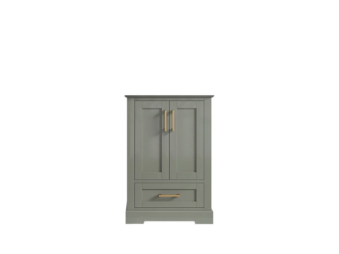 Boston 24 in. W x 22 in. D Single Sink Bathroom Vanity in Evergreen with Countertop - Cabinet Only