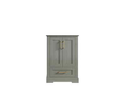 Boston 24 in. W x 22 in. D Single Sink Bathroom Vanity in Evergreen with Countertop - Cabinet Only