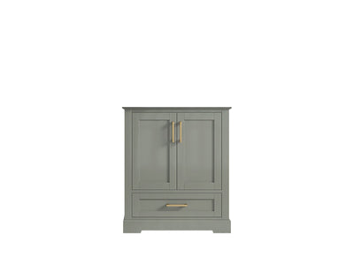Boston 30 in. W x 22 in. D Single Sink Bathroom Vanity in Evergreen with Countertop - Cabinet Only