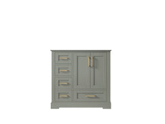 Boston 36 in. W x 22 in. D Right Offset Sink Bathroom Vanity - photo 6
