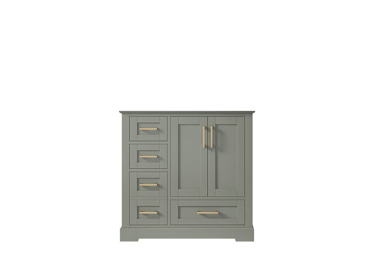 Boston 36" W x 22" D Center Sink Vanity for Modern Bathroom Spaces - photo 48
