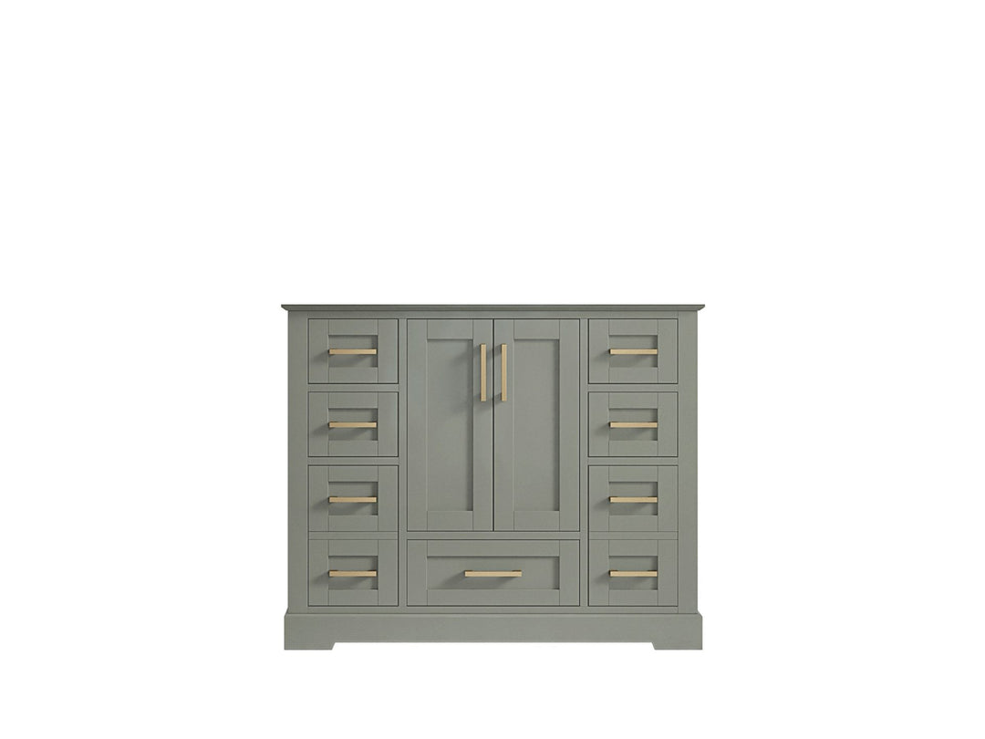 Boston 42 in. W x 22 in. D Single Sink Bathroom Vanity in Evergreen with Countertop - Cabinet Only