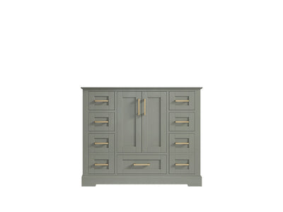 Boston 42 in. W x 22 in. D Single Sink Bathroom Vanity in Evergreen with Countertop - Cabinet Only