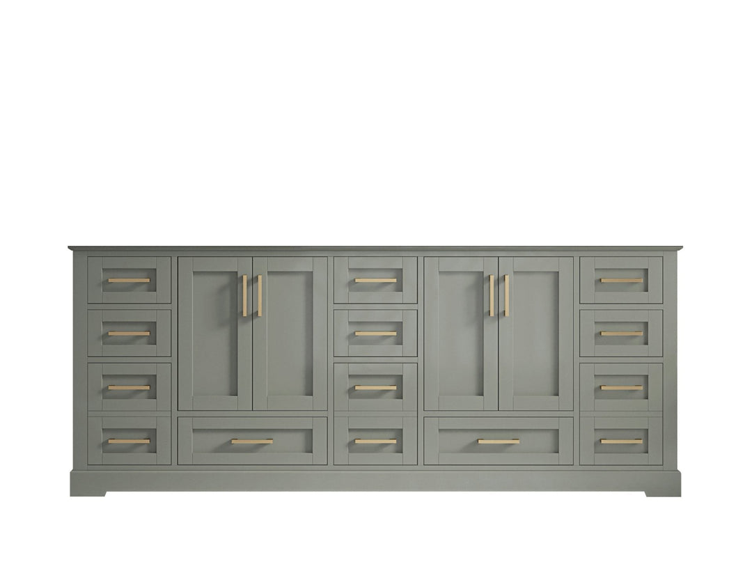 Boston 84 in. W x 22 in. D Double Sink Bathroom Vanity in Evergreen with Countertop - Cabinet Only