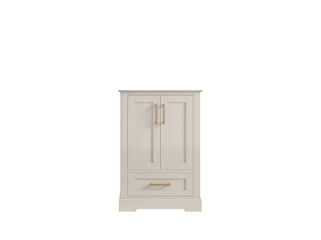 Boston 24 in. W x 22 in. D Single Sink Bathroom Vanity in Fine Grain with Countertop - Cabinet Only