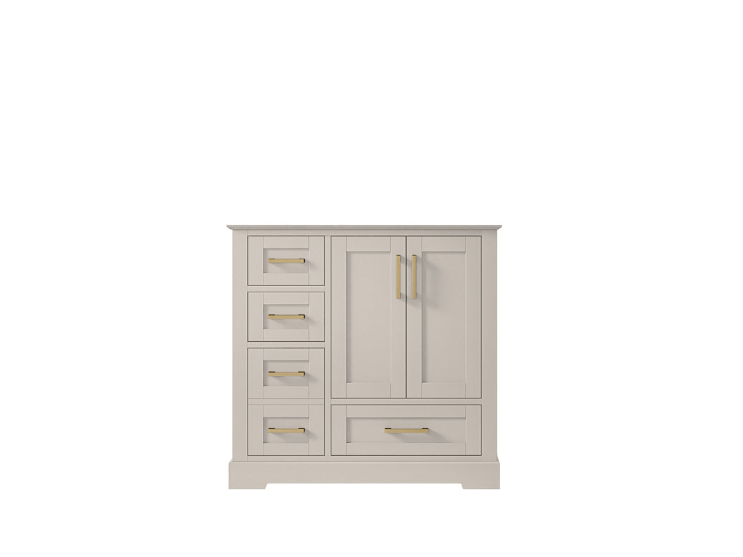 Boston 36" W x 22" D Center Sink Vanity for Modern Bathroom Spaces
