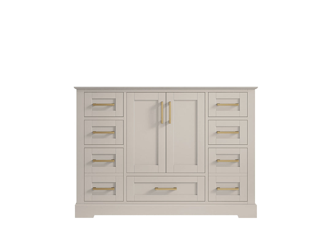 Boston 48 in. W x 22 in. D Single Sink Bathroom Vanity in Fine Grain with Countertop - Cabinet Only