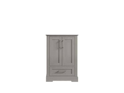 Boston 24 in. W x 22 in. D Single Sink Bathroom Vanity in Elephant Skin Gray with Countertop - Cabinet Only