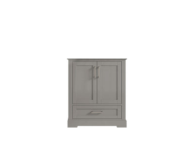 Boston 30 in. W x 22 in. D Single Sink Bathroom Vanity in Elephant Skin Gray with Countertop - Cabinet Only