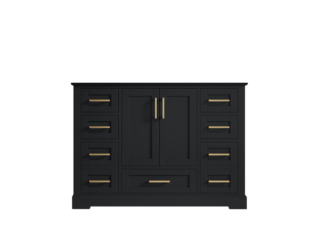 Boston 48 in. W x 22 in. D Single Sink Bathroom Vanity in Wrought Iron with Countertop - Cabinet Only