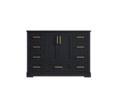 Boston 48 in. W x 22 in. D Single Sink Bathroom Vanity in Wrought Iron with Countertop - Cabinet Only