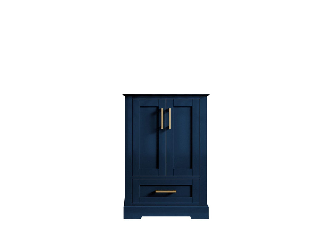 Boston 24 in. W x 22 in. D Single Sink Bathroom Vanity in Navy Blue with Countertop - Cabinet Only