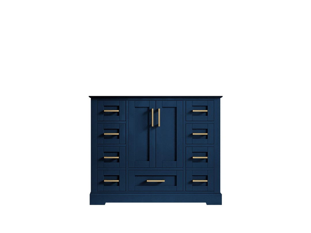 Boston 42 in. W x 22 in. D Single Sink Bathroom Vanity in Navy Blue with Countertop - Cabinet Only